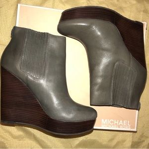 Michael Kors Wedge Booties (sz 9)